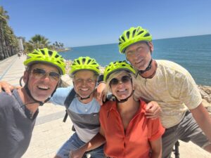 Fietsen aan zee